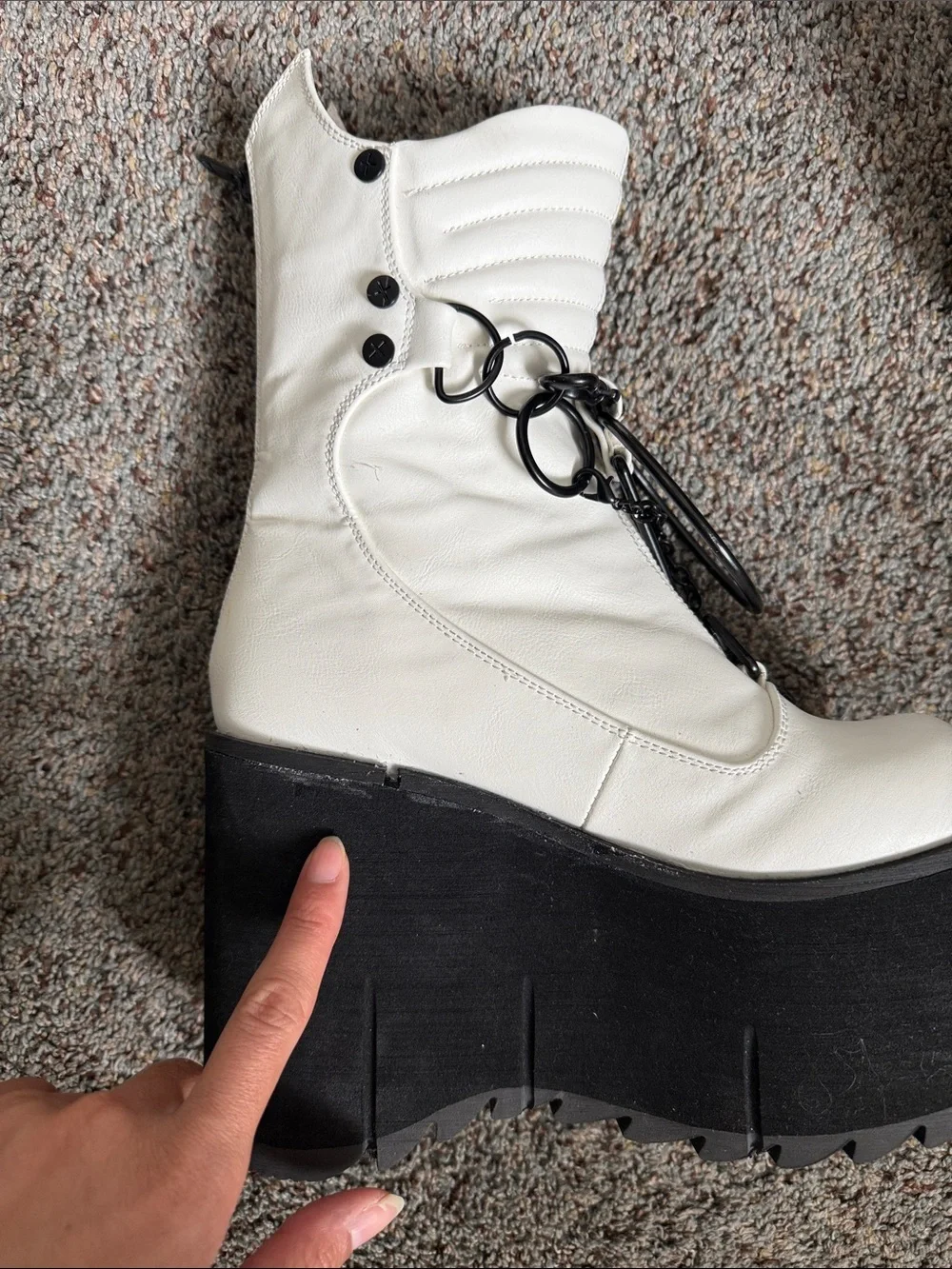 *FLAWED* Demonia Kera-130 Platform Calf High Boots